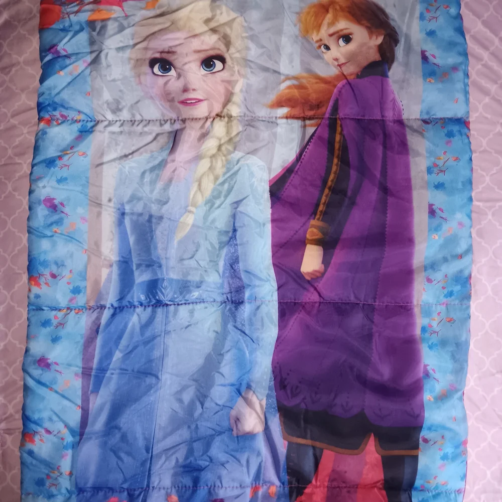 Disney Frozen II Children's Elsa & Ana Design Sleeping Bag in Storage Bag